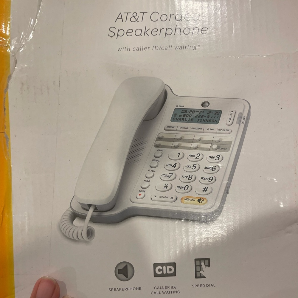 Corded speaker phone